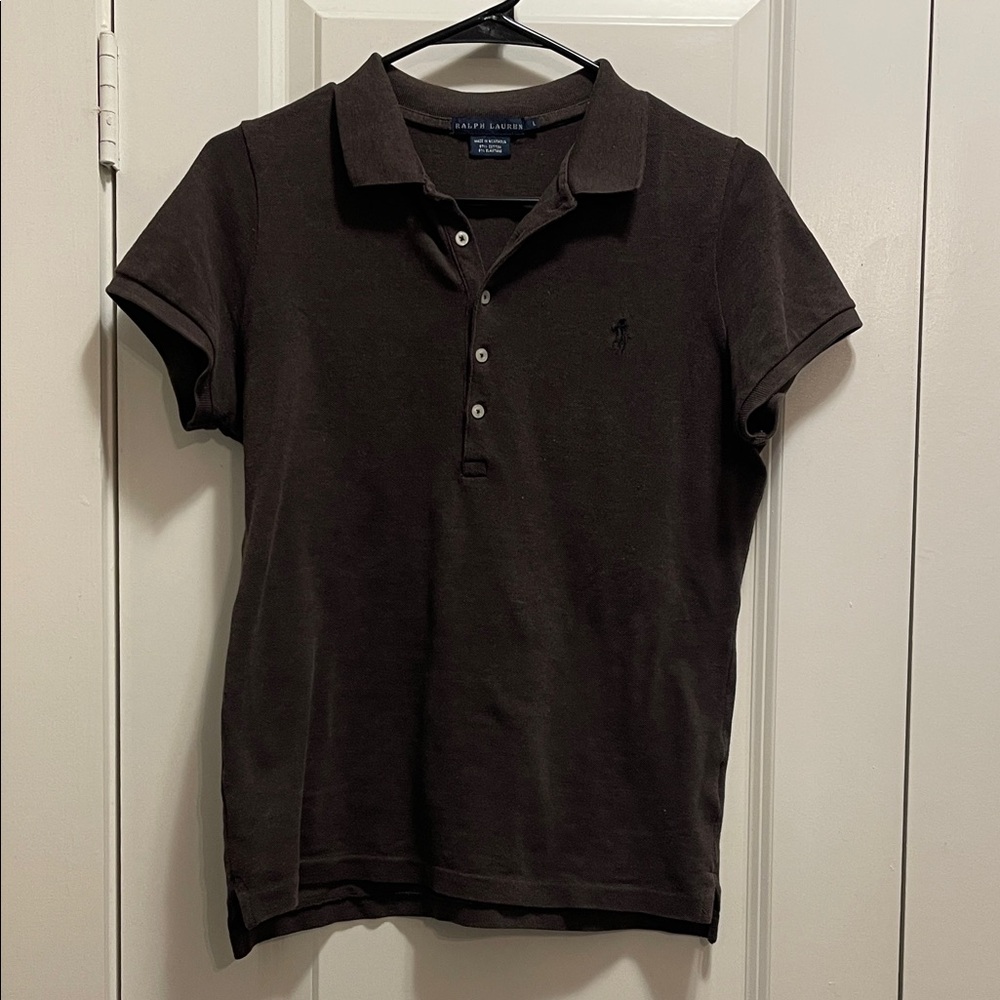 Ralph Lauren Brown Short-Sleeve Polo Shirt